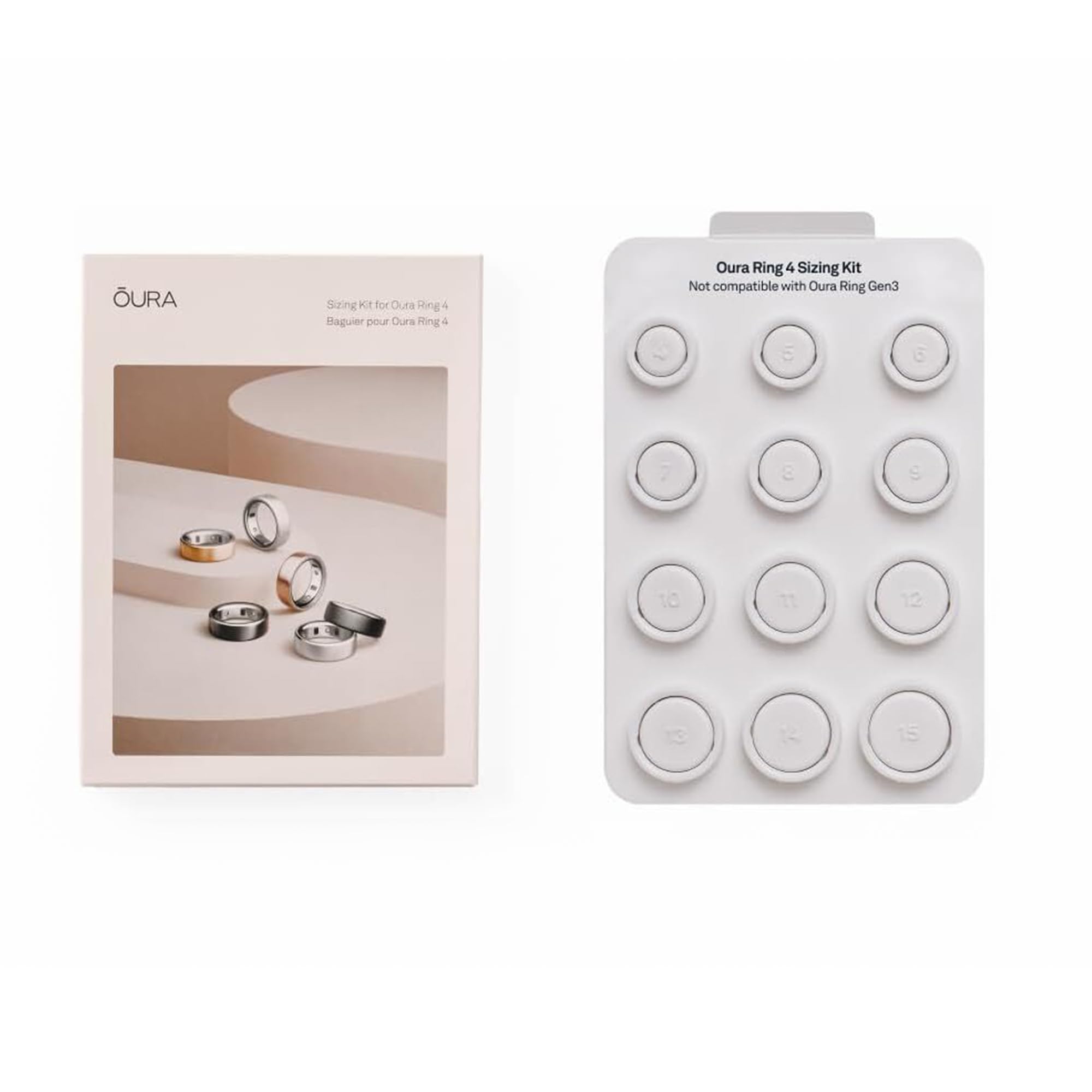 Oura Smart Ring 4 sizing kit | Non-standard fit - size before you buy - measure 