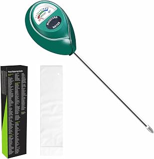 XLUX Plant Soil Moisture Meter, for Indoor and Outdoor use, Battery-Free | Instant read, anti-rust 304 SST probe, Clear & Easy-to-Read Display, Single-Probe, less hurts to roots