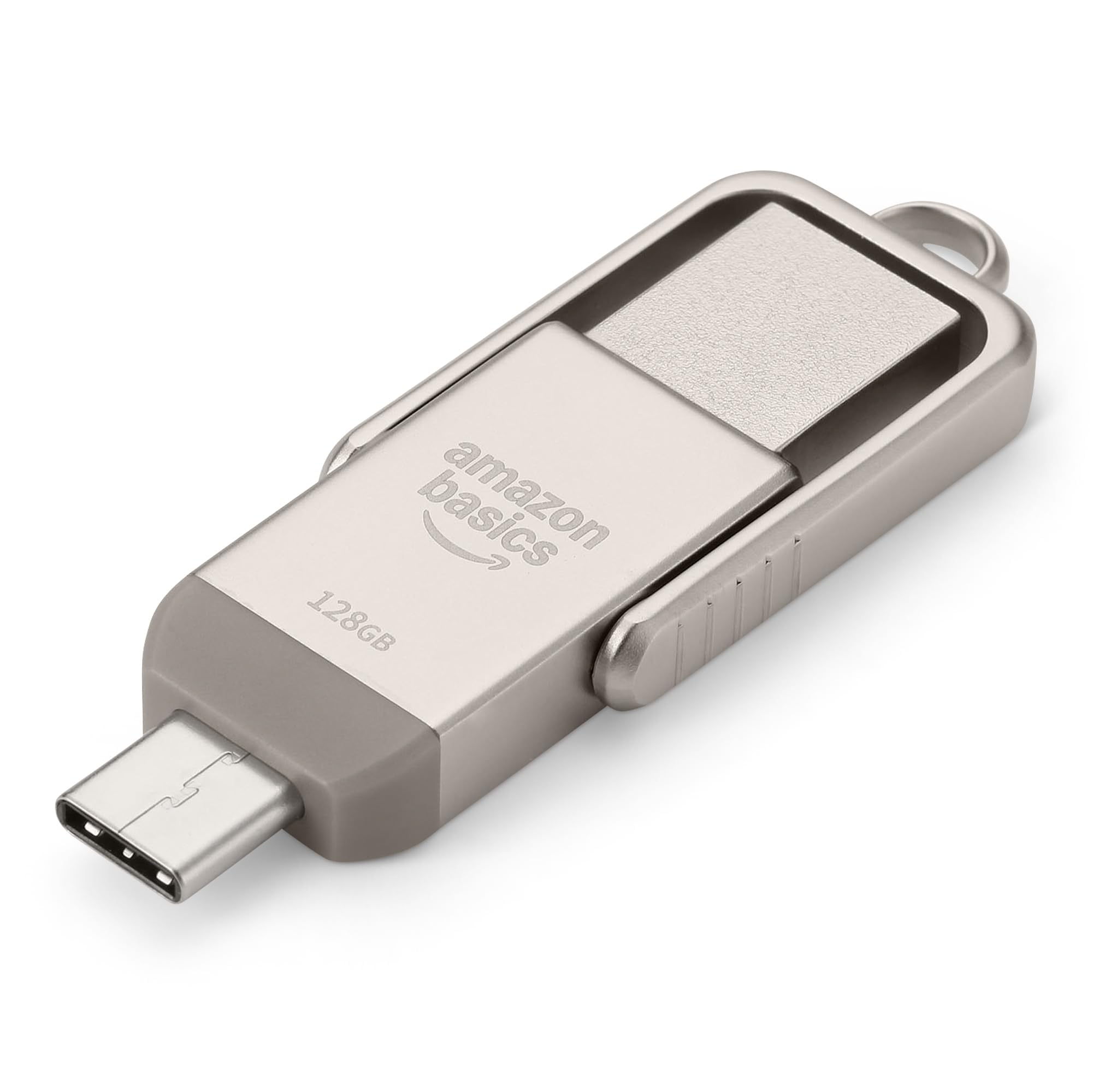Amazon Basics 128GB USB Flash Drive, Thumb Drive Memory Stick with USB C and USB