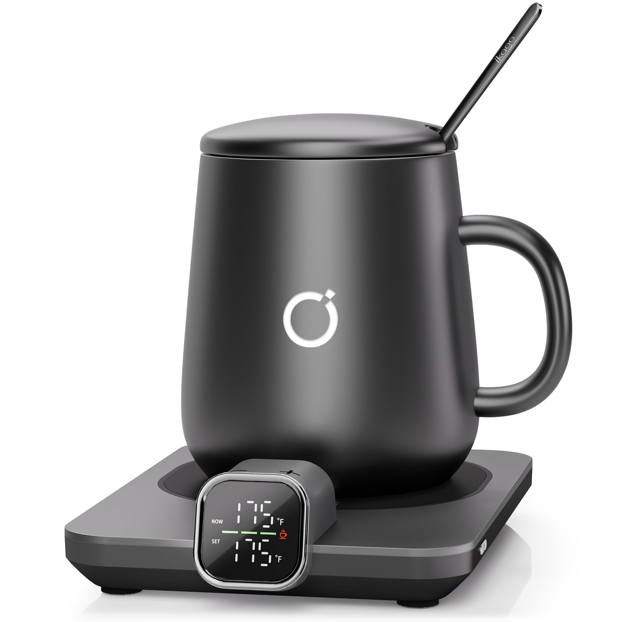 Coffee Cup Warmer & iKago Mug Set, 1℉ Precise Temp Control Mug Warmer | Auto Shu
