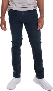 Kenneth Cole REACTION Mens Slim Fit Jeans, 2 Way Stretch Jeans, Slim Fit 5 Pockets, Stretch Denim Pants for Men