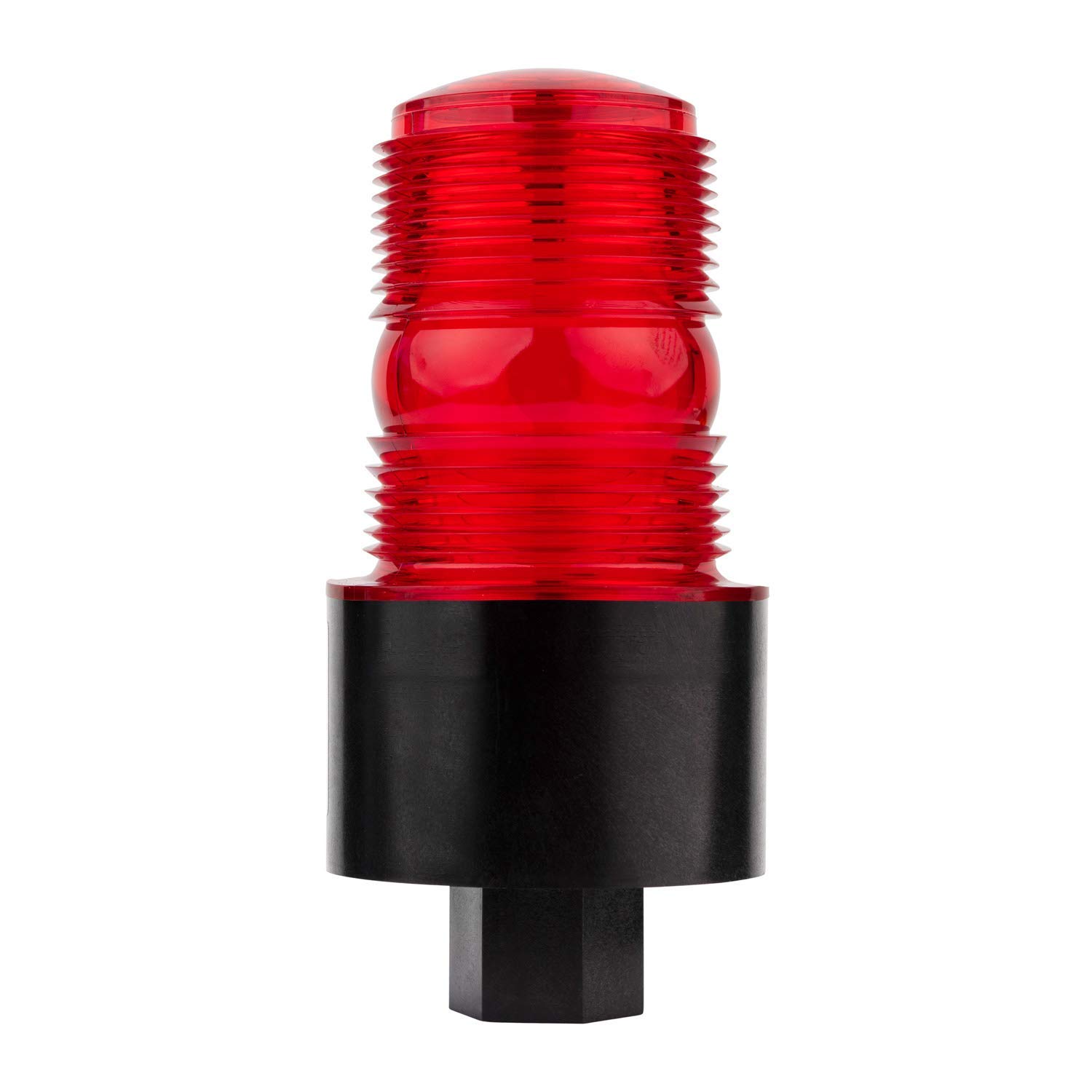 490S-120-R Microstrobe Warning Beacon, 120VAC, Red, 1/2 in Female Pipe Mount