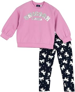 Chicco, Complete Tracksuit for Girls and Children, Sweatshirt and Trousers, Made of Soft Non-Plush Cotton, Ideal for Spring and Autumn, Designed in Italy, Girls and Children Clothing