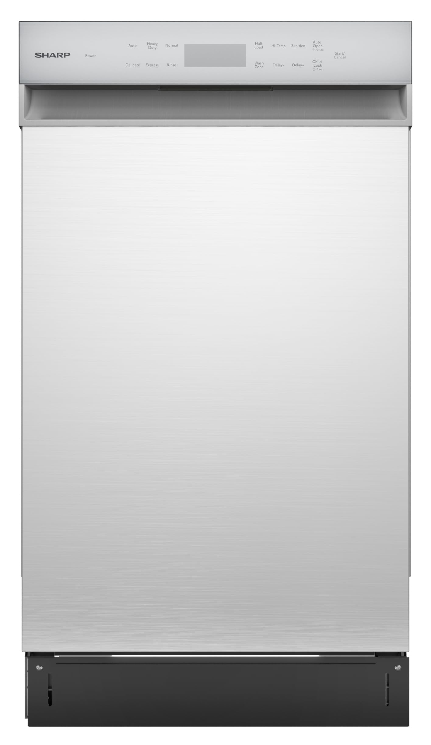 Sharp SDW4523MS 18-Inch Built-In Dishwasher, Stainless Steel, 47 dB, Third Rack,