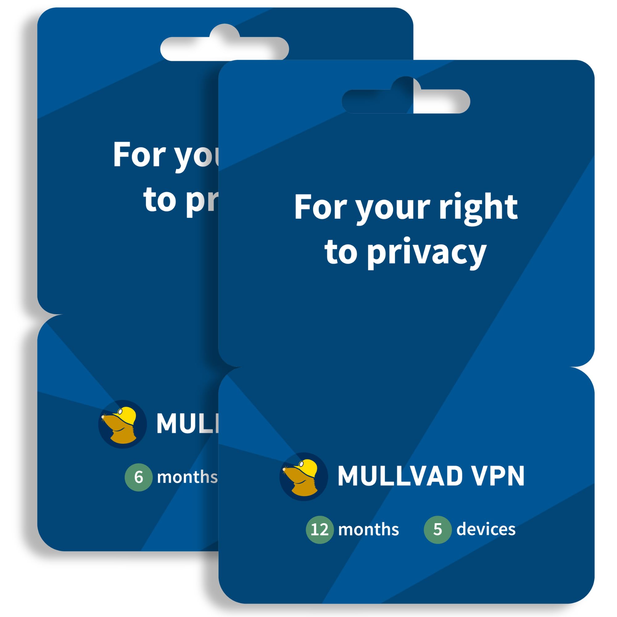 Mullvad VPN 18 Months Bundle - 6 + 12 Month Codes for 5 Devices - No Logs