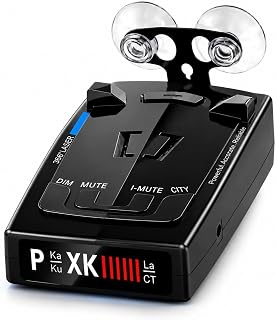 Radar Detector for Cars 360° Full-Band Detection with X/K/Ka/Ku Signal Support, City & Highway Modes, DSP Noise Reduction, Voice Alerts, Memory Function for Safer Driving