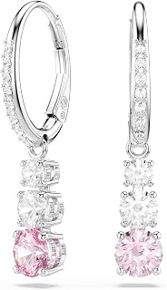 Swarovski Stilla Attract Collection, Round Cut, Rose, Plaqué rhodium