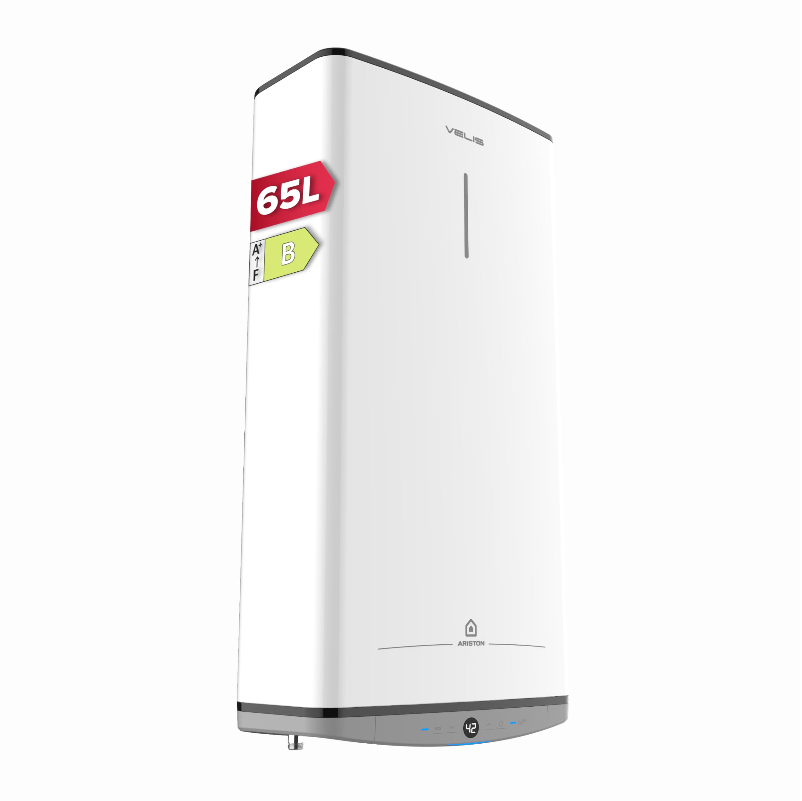 Ariston VELIS DUNE 65 Litres - Ultra-Flat Electric Water Heater - 13% Energy Sav