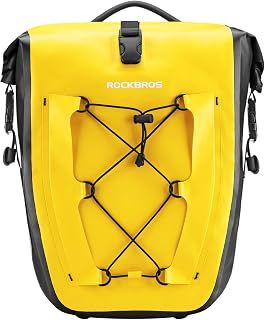 ROCKBROS Bike Pannier Bag 100% Waterproof, 25L-32L Rear Rack Bike Bag
