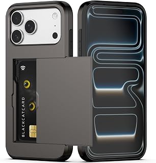 Nvollnoe for iPhone 17 Pro Max Case with Card Holder Coffee