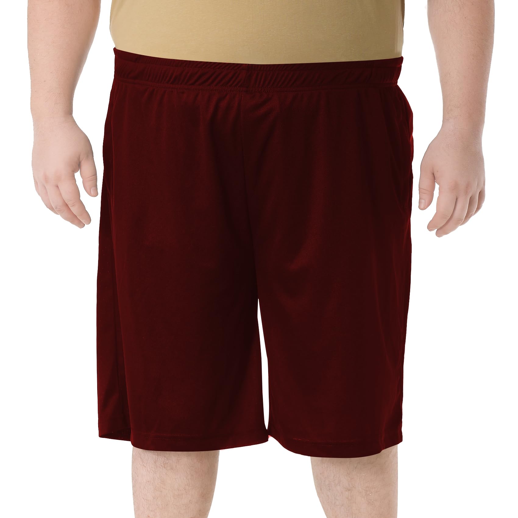 Idtswch Mens Basketball Shorts Big Tall Athletic Lightweight Slim Fit Dry Traini