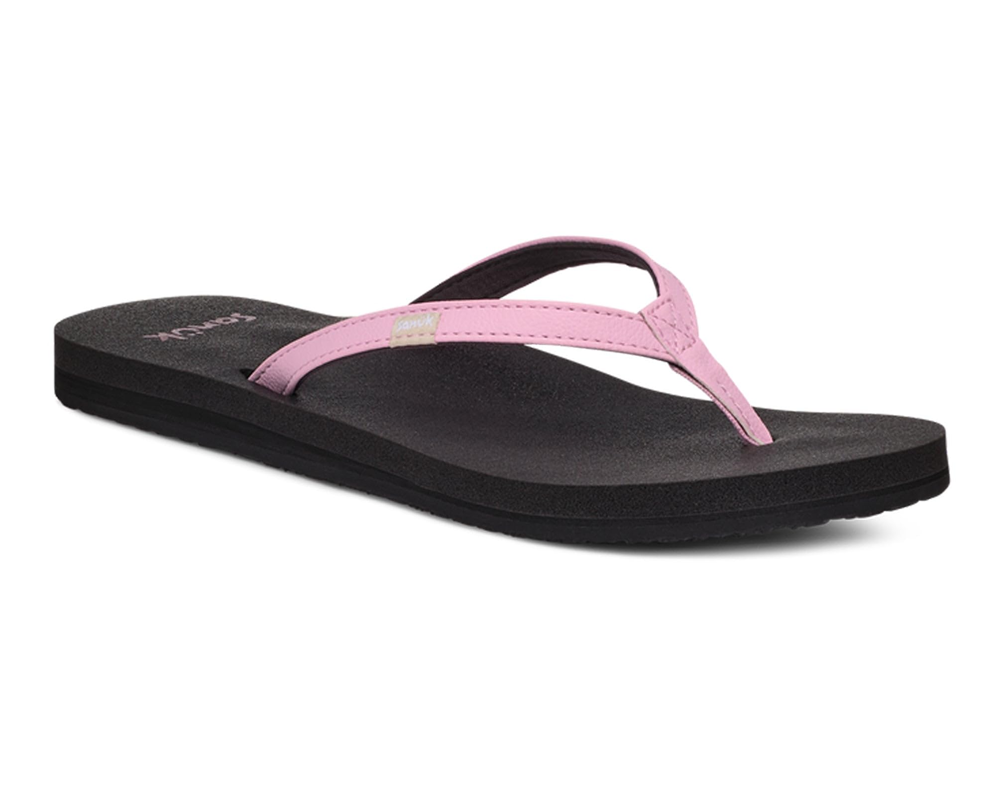 Sanuk Yoga Joy Womens Flip Flops | Yoga Mat Footbed | Sandals for Women | Womens