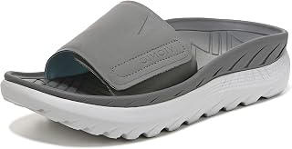 Vionic Unisex Recovery Sandals with Arch Support, Synthetic Black, 3.5 UK