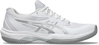 Asics Game FlyteFoam Women's Pickleball Shoes, Cream/Flash Red