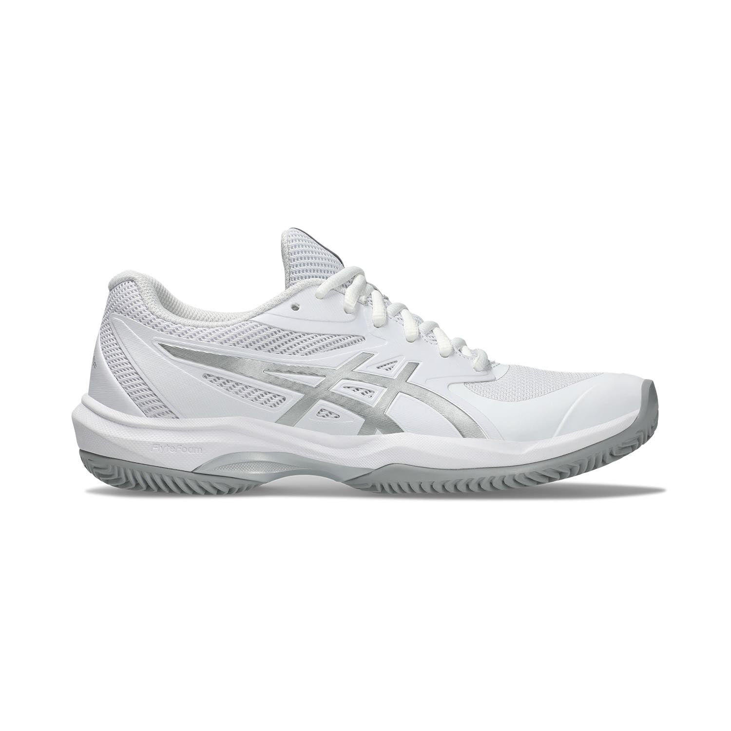 Asics Game FlyteFoam Women's Pickleball Shoes, Cream/Flash Red