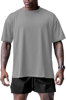 Muscle Killer 1/2pack Men's Gym Workout Dry Fit Short Sleeve Athletic Fitness Crew Neck Casual Loose Fit T-Shirt
