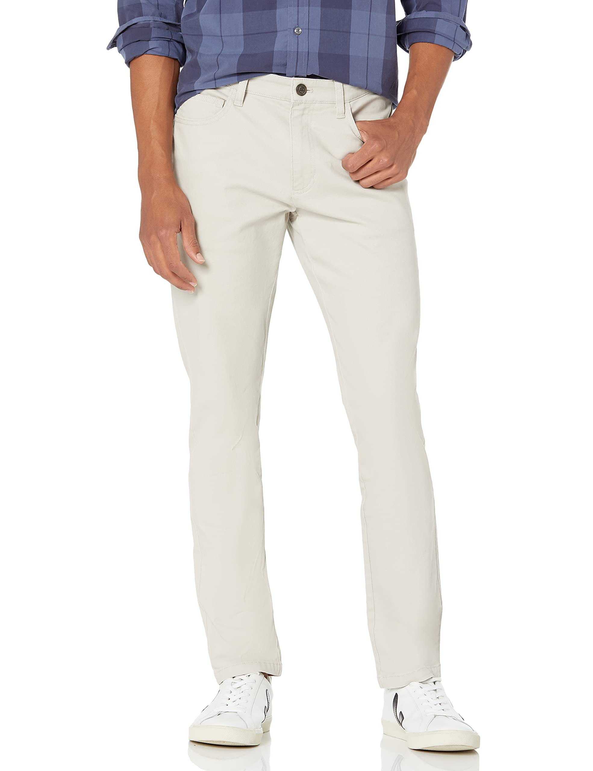 Amazon Essentials Men's 5-Pocket Stretch Chino Trousers, Skinny Fit