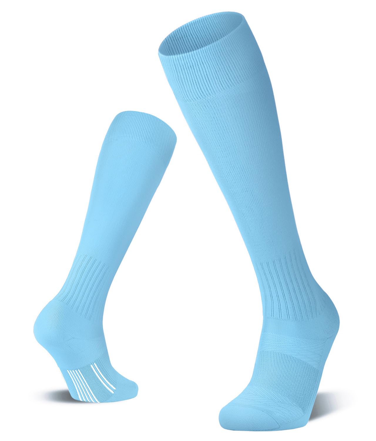 FITRELL 2/3 Pack Soccer Socks Baseball Softball For Youth Kids Boys Girls, Over-
