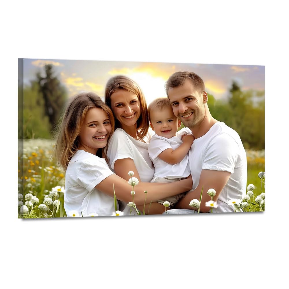 Personalized Framed Canvas Wall Art, Custom Your Photo on Canvas, Canvas Prints 