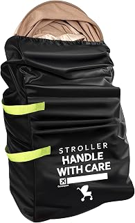 Pram Bag for Airplane: Large Capacity Stroller Bag, Baby Travel Essentials | Durable Pushchair & Pram Transport Bag, 115H*53W*31D cm, Buggy Accessories for Uppababy, Bugaboo, Cybex, Joie, Doona