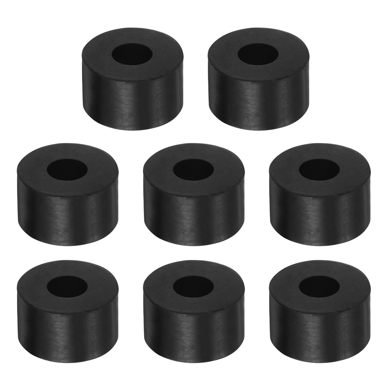 HARFINGTON 8pcs Rubber Spacer 1 Inch OD 0.4 Inch ID 0.6 Inch Thick Neoprene Roun
