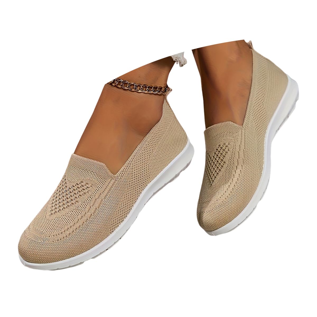 Running Shoes Women's Slip On Trainers Shoes Mesh Summer Lightweight Walking Sho