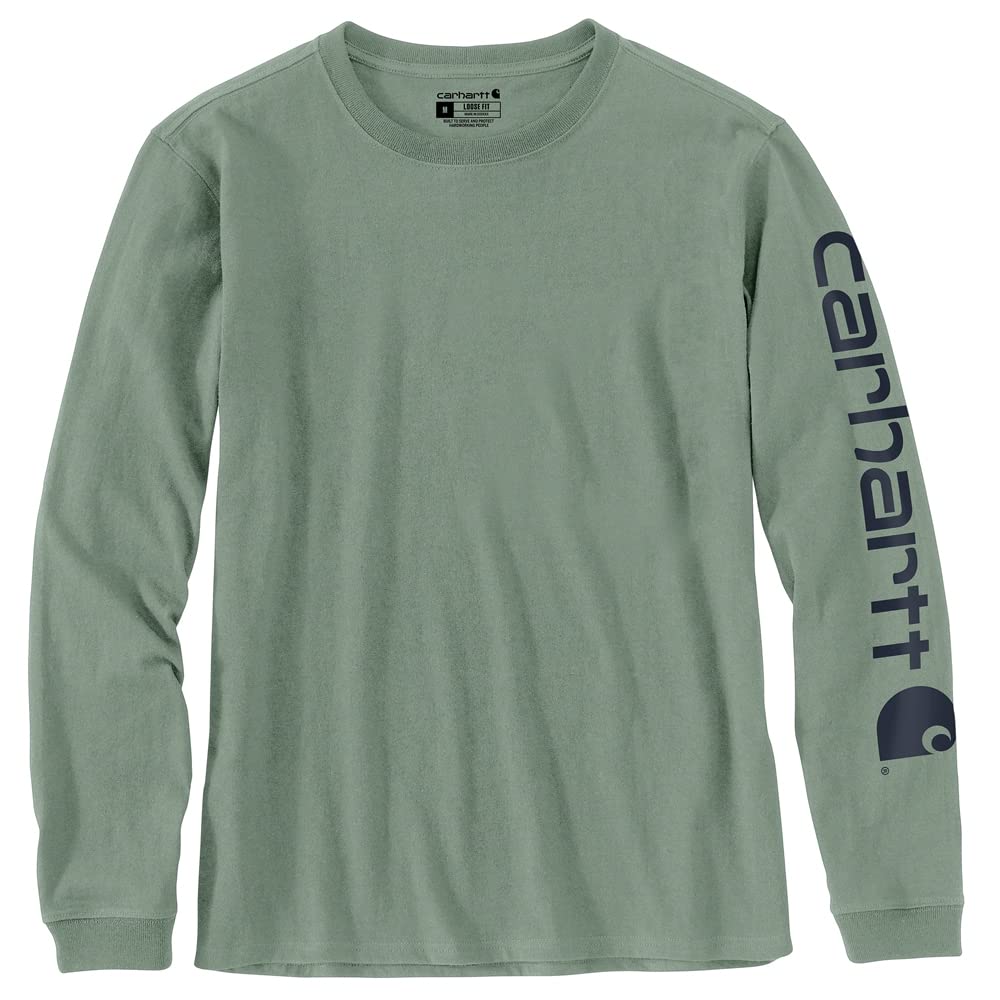 Carhartt Men's Force Relaxed Fit Midweight Short-Sleeve Block Logo Graphic T-Shi