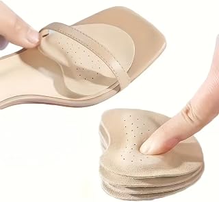 4 Pcs Self Adhesive Forefoot Pads for Women High Heels, Soft Cushion Inserts, Anti-Slip & Pain Relief Metatarsal Pads, Sandals, Flats, Boots Breathable Foot Insoles