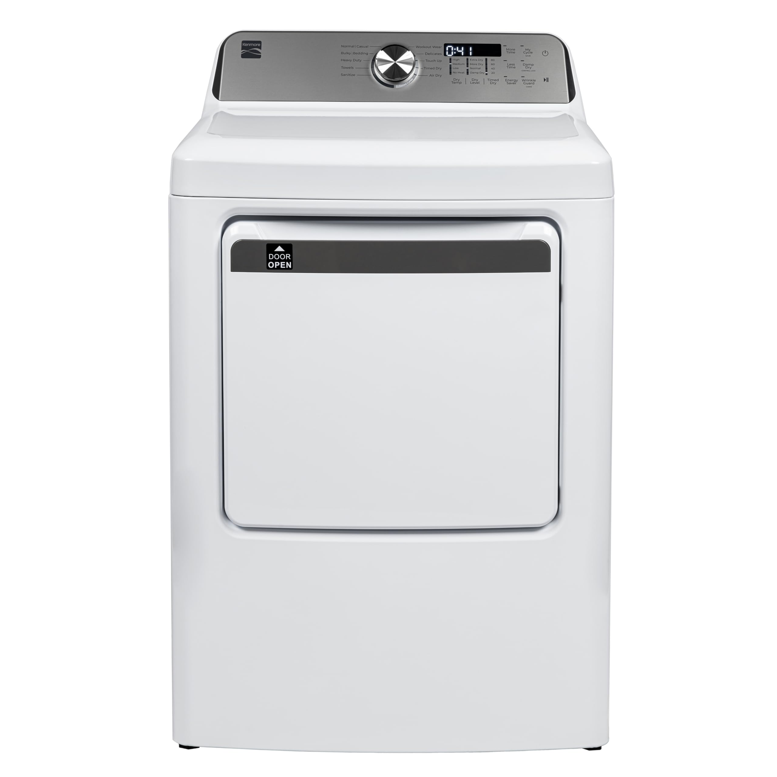 Kenmore 7.0 cu. ft. Front Load Electric Dryer - White | Wrinkle Guard to Reduce 