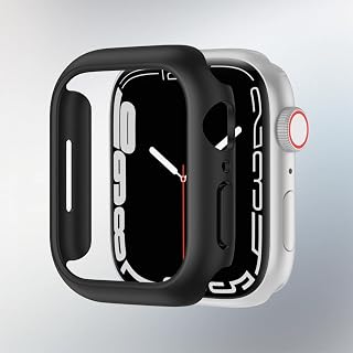[Screen Protector Not Included] Ultra Slim Shockproof Protective Case Cover for Apple Watch Series 10 (46mm 42mm) Compatible with Accessories in Sizes 40 41 44 45mm (41mm, Black