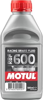 Motul RBF 600 Brake Fluid DOT 4 – Racing &amp; High Performance 100% Synthetic Brake Fluid for Cars &amp; Motorcycles, Track Day, Street &amp; Performance Applications 500ml (2 Pack)