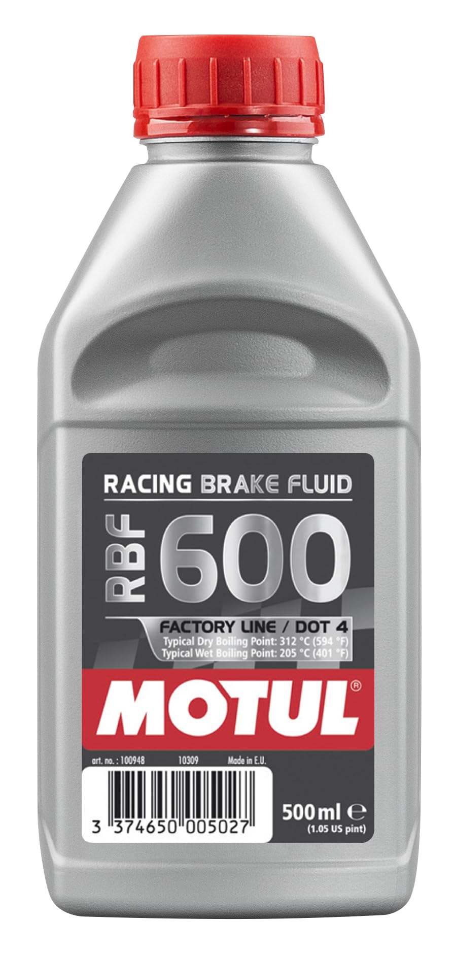 Motul RBF 600 DOT 4 Racing Brake Fluid, 500mL