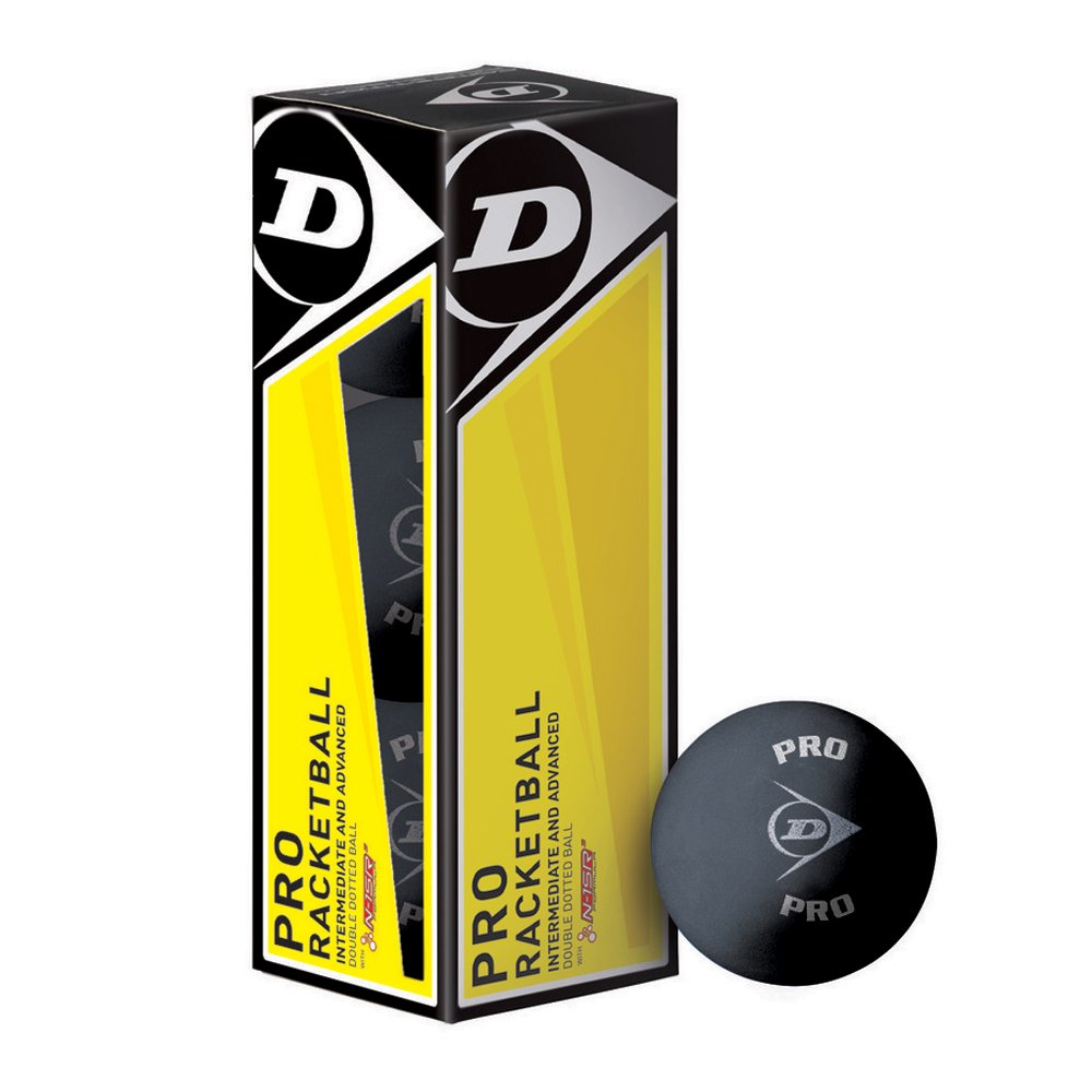 Dunlop Pro Squash Balls, 2 Yellow Dots | Official PSA and World Squash Ball | Do