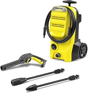Kärcher K 4 Classic High-Pressure Washer, max. 130 bar | Flow Rate: 420 l/h, Area Coverage: 30 m²/h, Weight: 4.6 kg, high-Pressure Hose and Gun, Dirt Blaster, Spray Lance