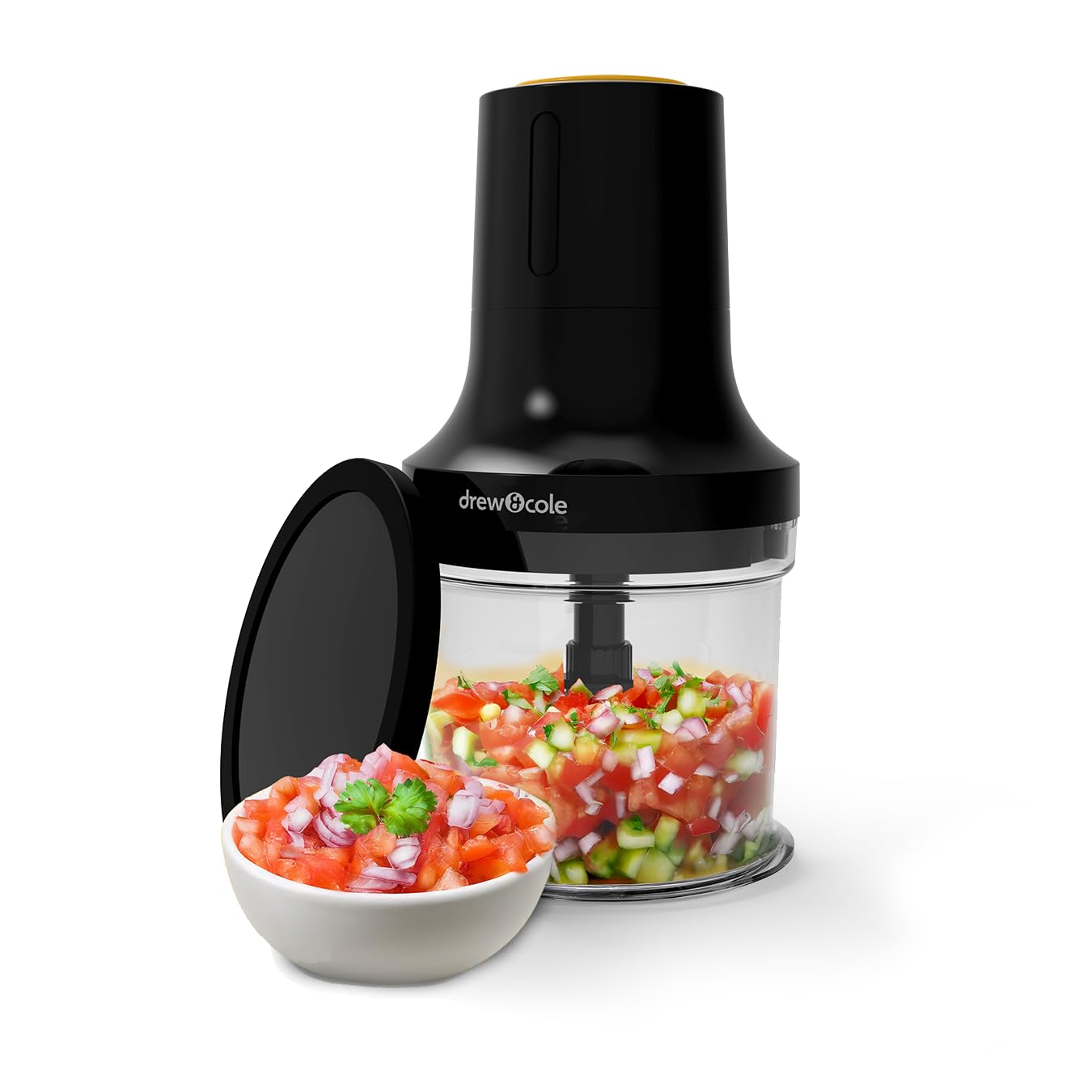 Drew&Cole 5 Second Clever Chop - 3-in-1 Electric Food Chopper with 500ML Bowl - 