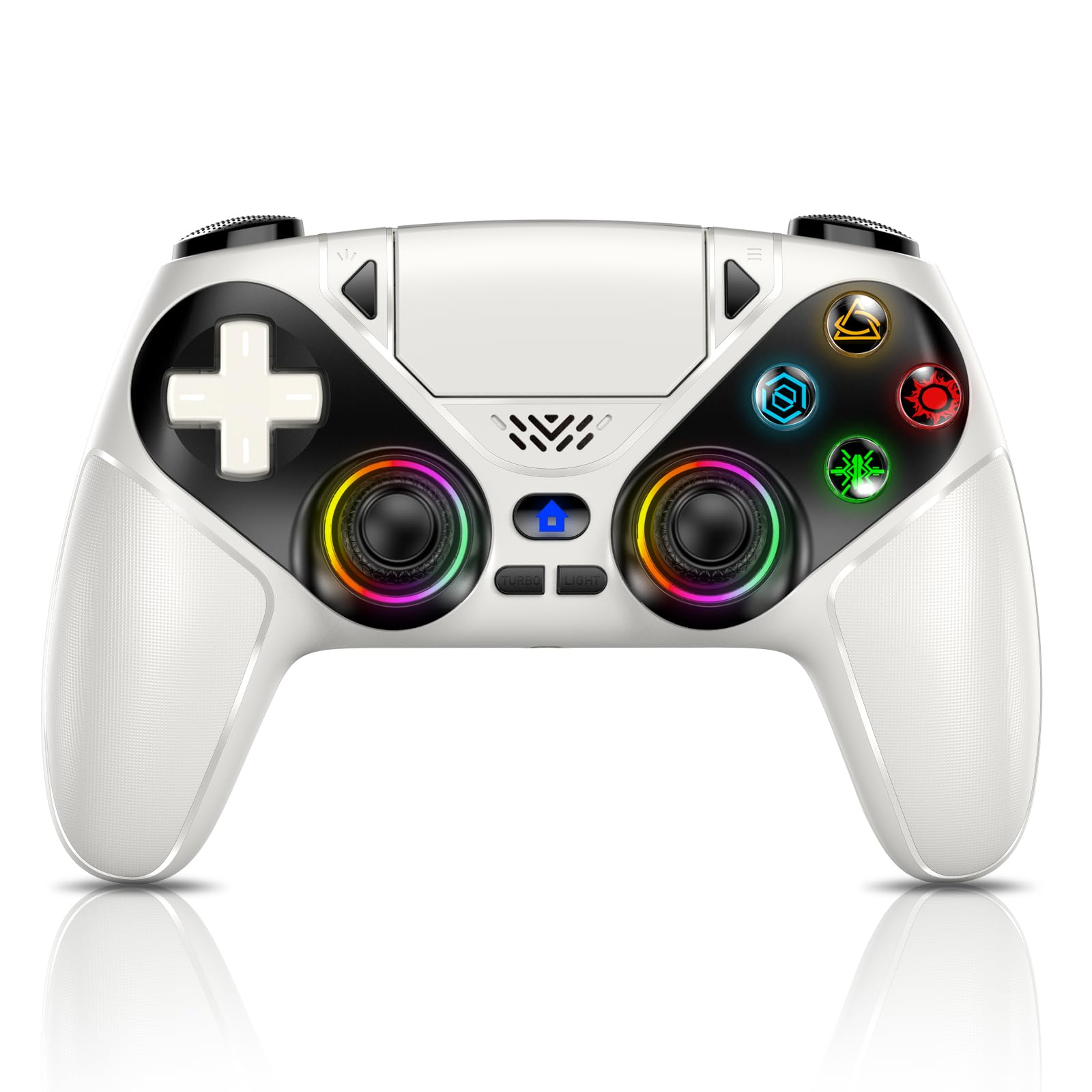 Gamrombo Wireless Controller for PS5/Pro/Slim/PC/Steam Deck | Back Paddles, Macr