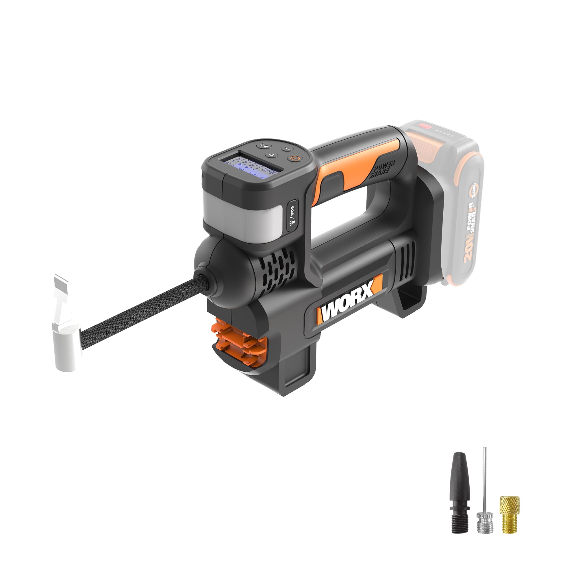 WORX Cordless Tire Inflator 20V Air Compressor, WX092L.9 | Battery & Charger Not