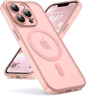 Oududianzi - Magnetic Cover for iPhone 13 Pro Magsafe Case, Pink