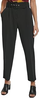 Calvin Klein Women's Belted Ankle Trouser Pants