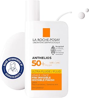 La Roche Posay Anthelios Ultra Fluid Face & Body Sunscreen SPF 50+ | Ultra Fluid Texture, High UVA/UVB Protection, Invisible Matte Finish, Water & Sweat Resistant, Reef-Safe, Fragrance-Free