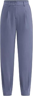 PRETTYGARDEN Women Summer High Waist Ankle Length Work Office Pants with Pockets