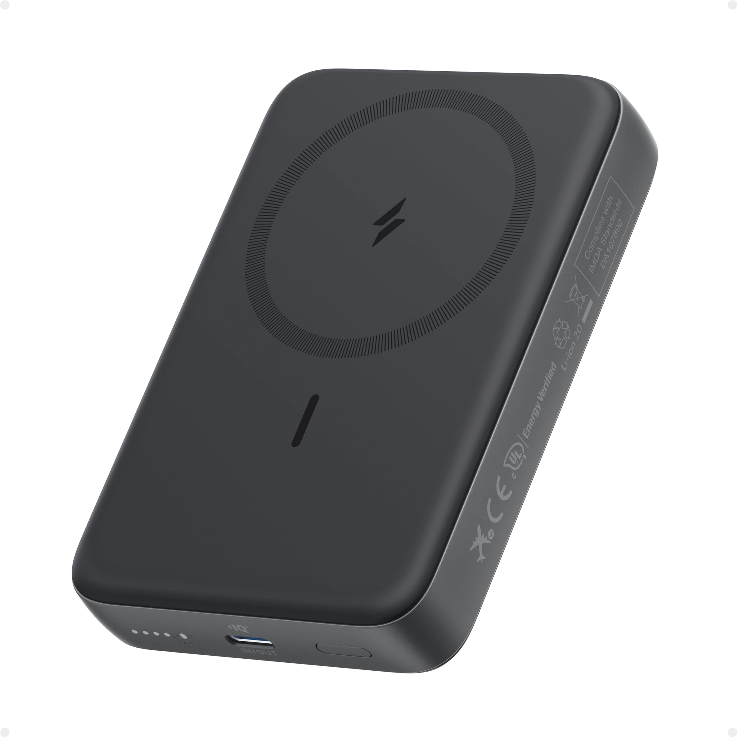 Anker Zolo Magnetic Power Bank,10,000mAh Magsafe Portable Charger | Compact Wire
