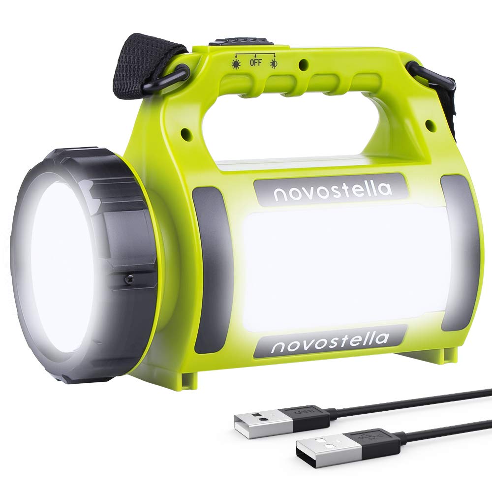 Rechargeable LED Lantern Torch Bright Camping Light Outdoor Flashlight | NOVOSTE