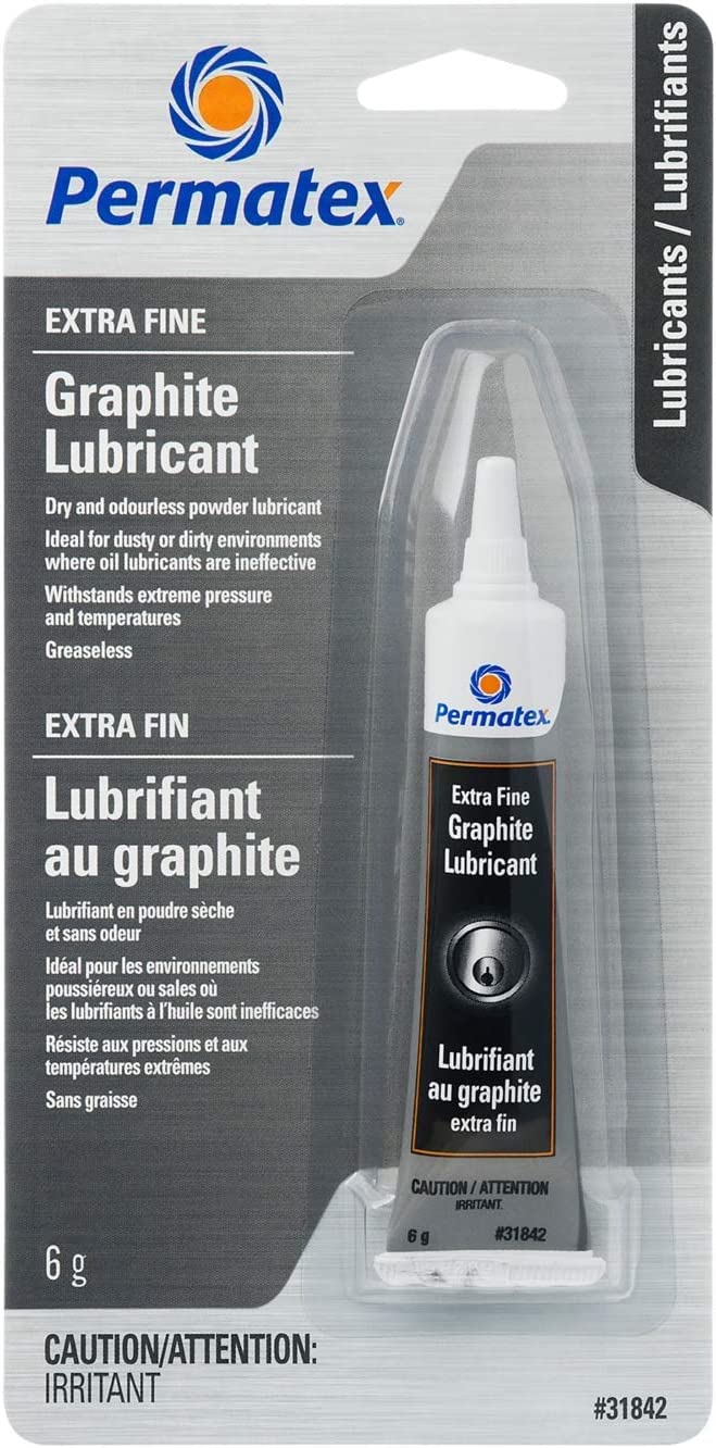 Permatex 31842 Extra-Fine Graphite Lubricant, 6g Tube