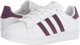 adidas Originals womens Superstar Sneaker, White/Red Night/Silver Metallic, 5.5 US
