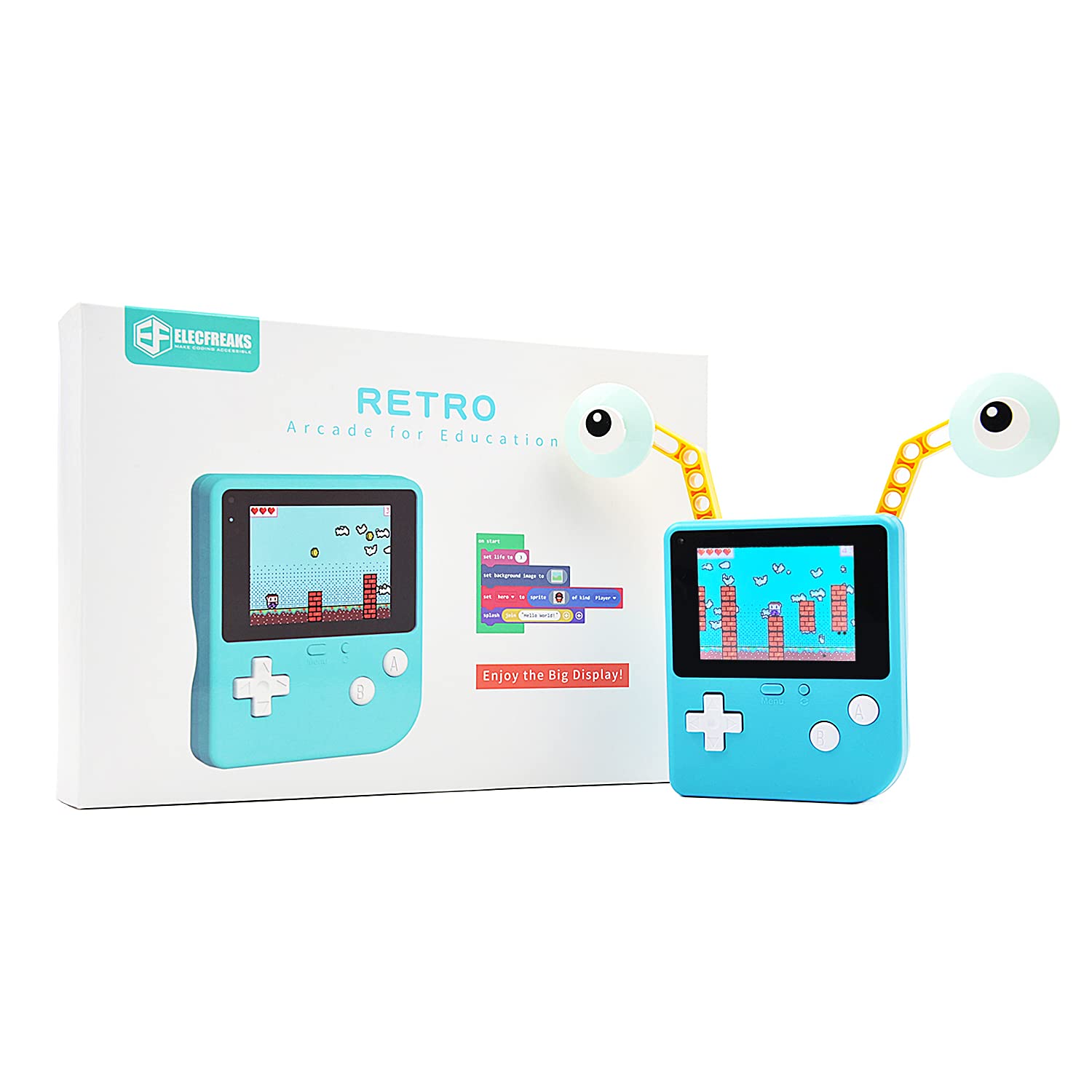 ELECFREAKS Retro Coding Arcade for Microsoft Makecode DIY Programmable Handheld 