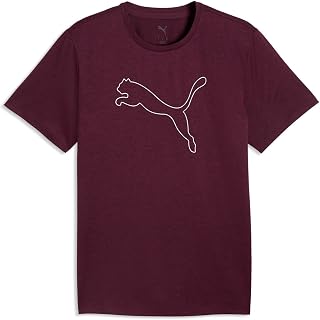 PUMA M Tad Essential Heather Cat Tee (CF Large Cat) Unisex T-Shirts - Adult (Pack of 1)