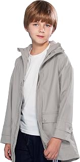 SOLOCOTE Lined Coat Girls Thin Jacket Kids Hooded Jumper Spring Coat