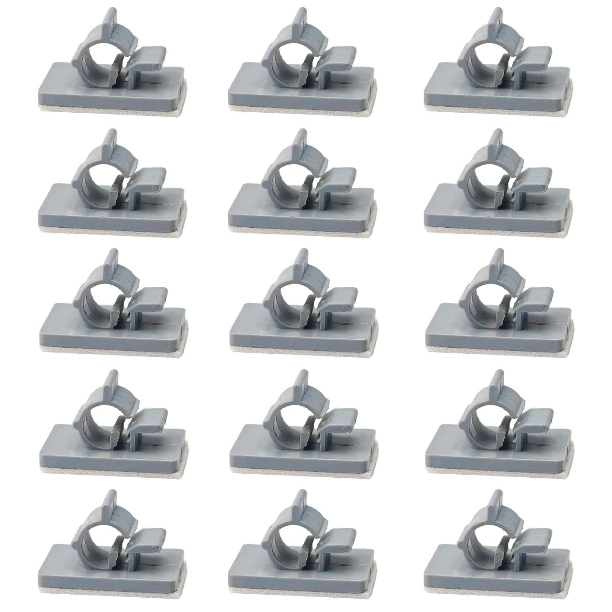 15PCS 1/4 Inch RO Tubing Holder Clips for Water Line, Self-Adhesive Cable Manage