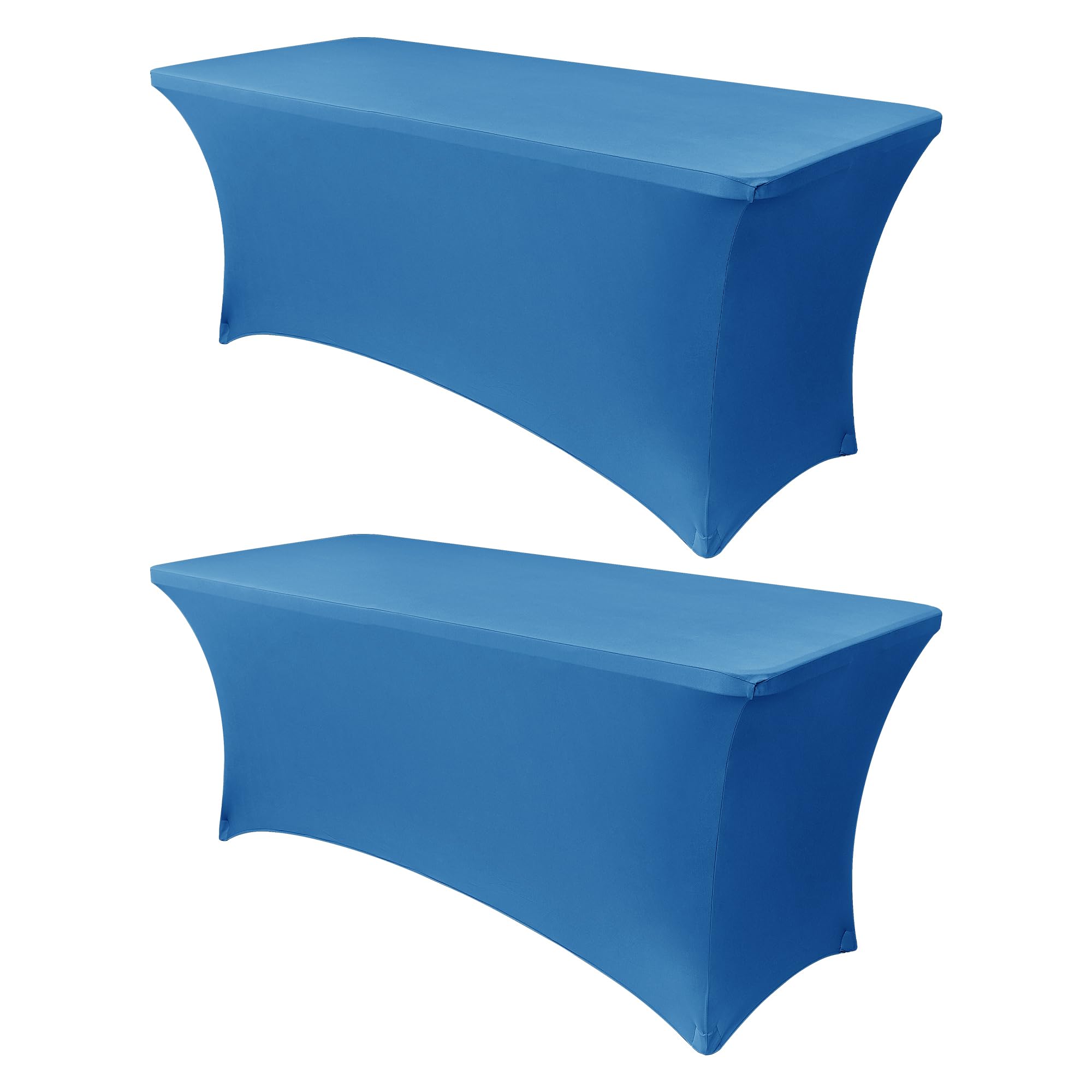 Obstal Stretch Table Cloths 2 Pack Spandex Tablecloth Rectangular Universal Tabl